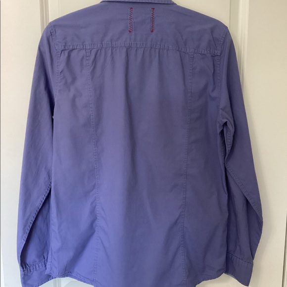 Young Mens Vintage Red Cotton Shirt - Picture 2 of 5